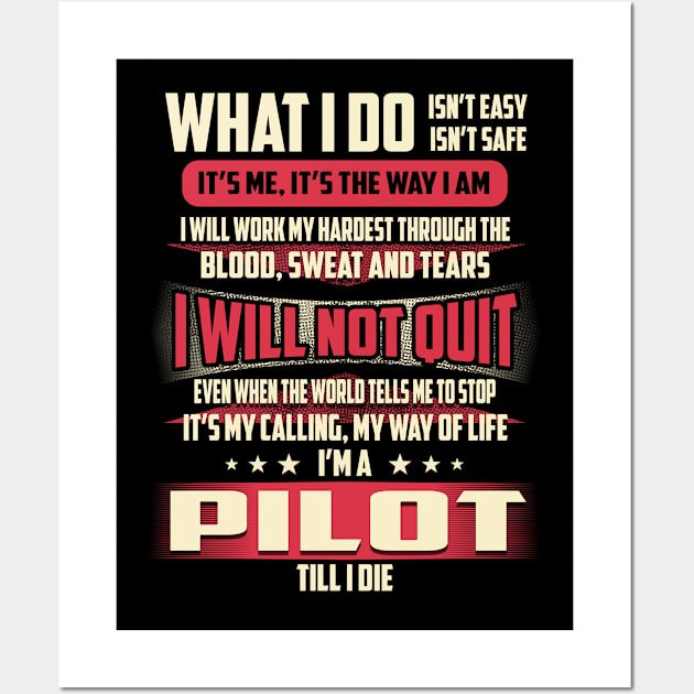 Pilot What i Do Wall Art by Rento